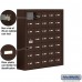 Salsbury Cell Phone Storage Locker - with Front Access Panel - 7 Door High Unit (8 Inch Deep Compartments) - 35 A Doors (34 usable) - Bronze - Surface Mounted - Master Keyed Locks